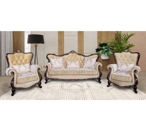 Кресло Лорена (темный орех, калифорния айвори)