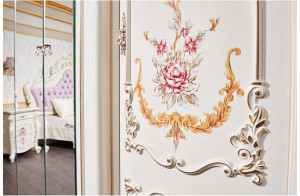 Шкаф-витрина 6-х дверный Венеция Классик (крем)