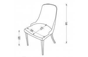 Обеденный стул для гостиной Карлино (Carlino) CARL-16A-01 Обеденный стул для гостиной Карлино (Carlino) CARL-16A-01
