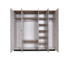 Пятистворатый шкаф для одежды Мадрид (Кашемир эмаль)