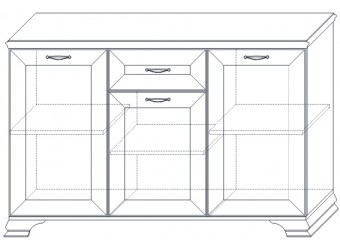 Комод Сиена (Бодега Белый)