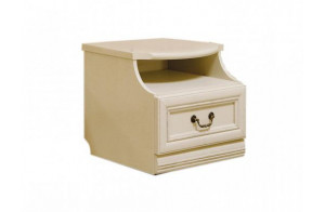 Тумба прикроватная Нинель ММ-167-03 (белая эмаль)