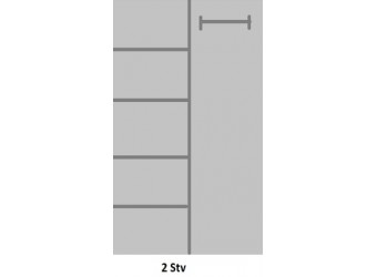 Двухстворчатый шкаф для одежды Арредо MUR-113-05