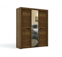 Трехстворчатый шкаф-купе для одежды Г-14 (ДГТ) Гарда с зеркалом