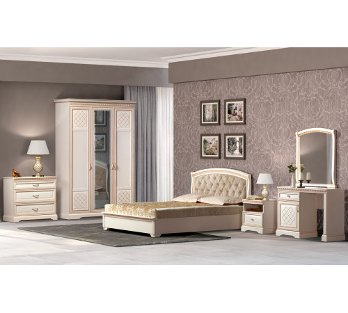 Спальня Парма кремовый белый