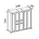 Шкаф платяной 5-ти дверный Мистраль (Mistral)